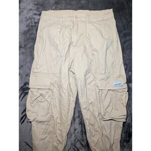 YoungLA Convoy Cargo Pants Men's Size 32R Khaki Stretch Active Athletic #627